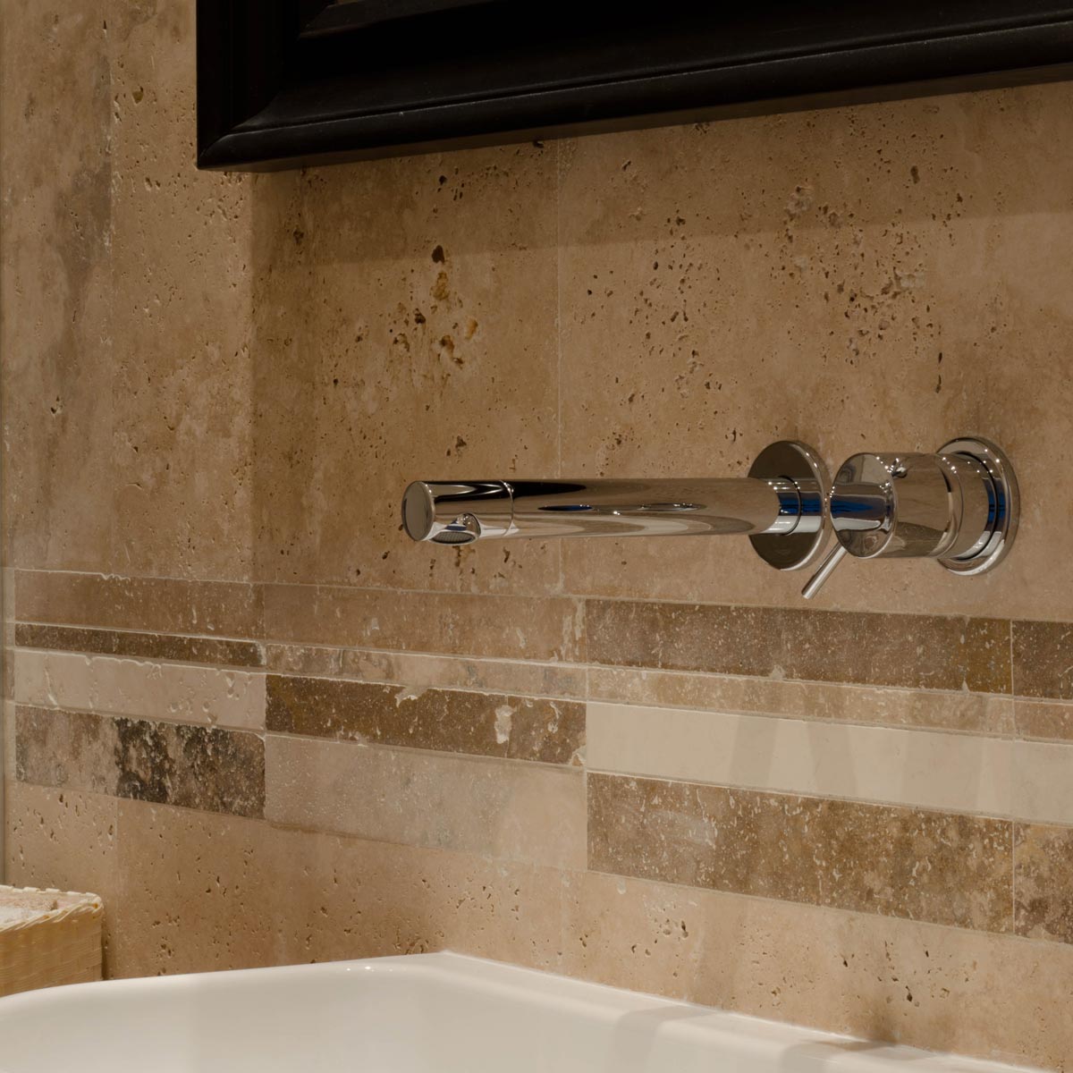 Rivestimento bagno moderno pietra : rivestimento bagno bianco e ...